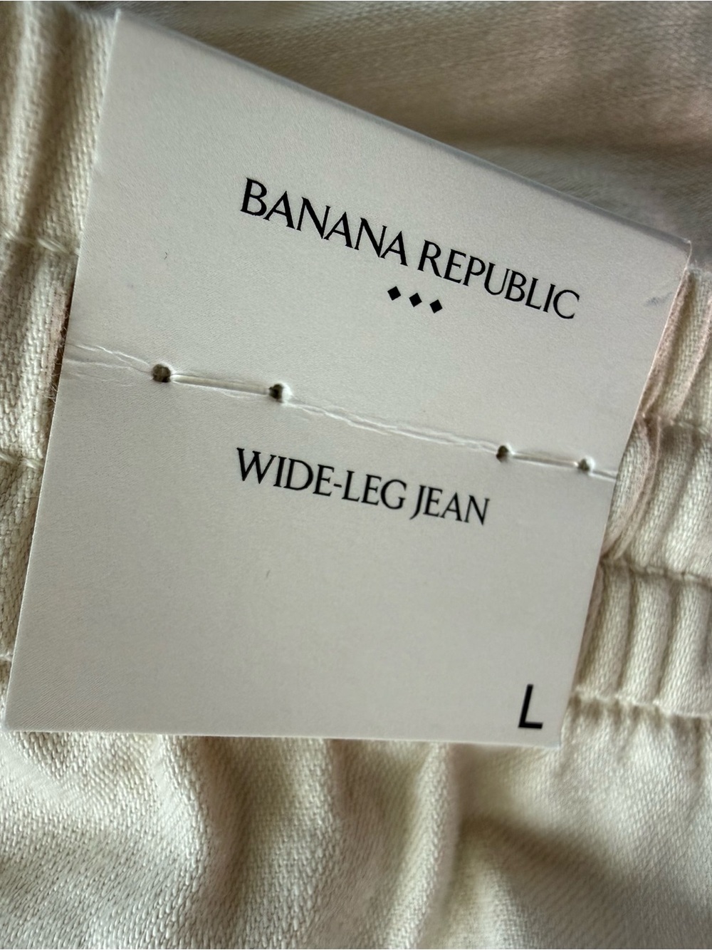 Banana Republic Wide-Leg Mid-Rise Pull-On Pant Jeans Large NEW 3060 - Picture 5 of 6